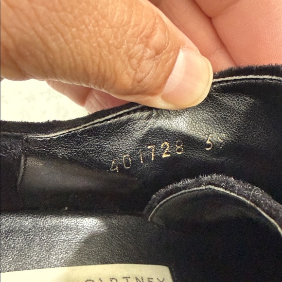 Stella McCartney Black Textured Platform Shoes - Picture 8 of 11